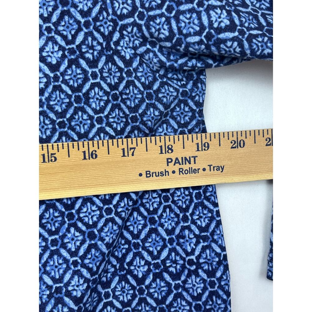 Lauren Ralph Lauren Women XL Blue Long Sleeve Lagenlook Travel Cruisewear Top - Picture 5 of 6